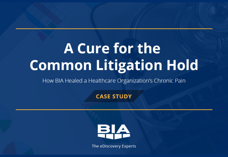 Litigation Hold Case Study