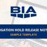 Litigation Hold Release Notice Template